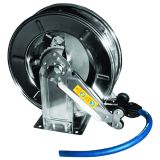 Hose reel in stainless steel for hose up to 1/2"